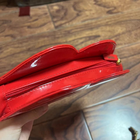 MOSCHINO RARE Ruby Lips mini clutch vintage 80s - Picture 6 of 6